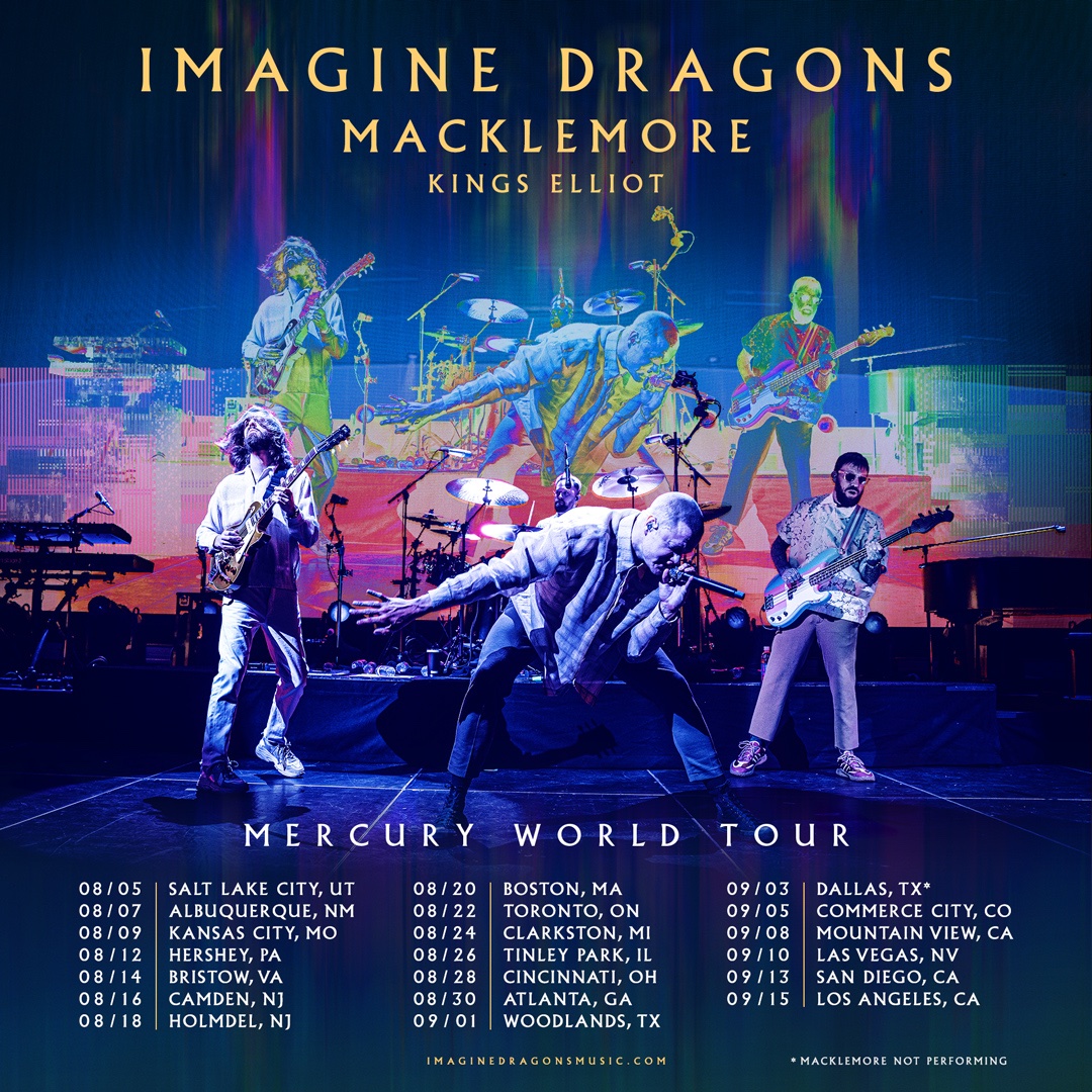 Imagine Dragons 2024 Tour Schedule - Maxi Stella